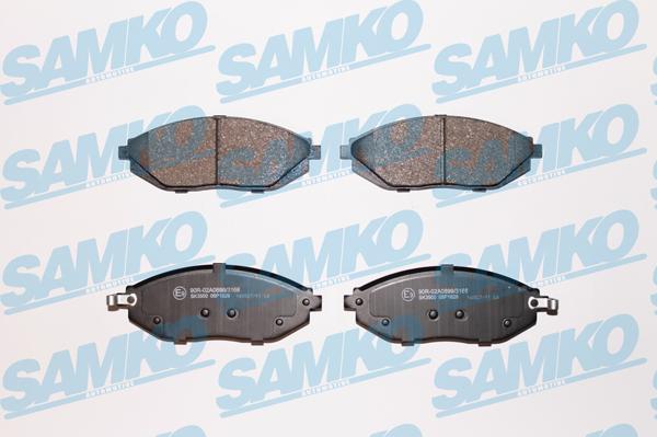 Samko 5SP1629 - Тормозные колодки, дисковые, комплект avtokuzovplus.com.ua