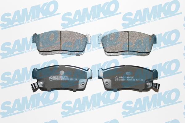 Samko 5SP1632 - Гальмівні колодки, дискові гальма autocars.com.ua