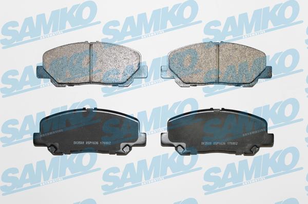 Samko 5SP1636 - Гальмівні колодки, дискові гальма autocars.com.ua
