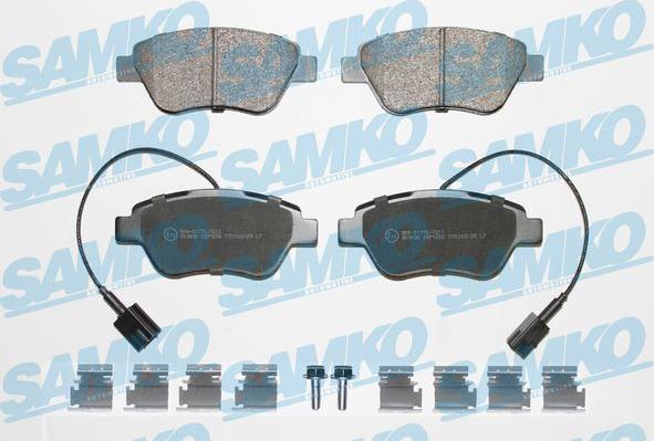 Samko 5SP1656K - Гальмівні колодки, дискові гальма autocars.com.ua
