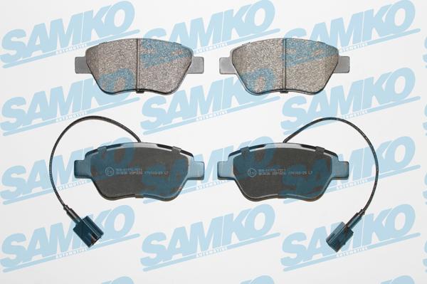 Samko 5SP1656 - Тормозные колодки, дисковые, комплект avtokuzovplus.com.ua