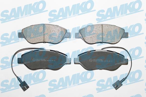 Samko 5SP1658 - Гальмівні колодки, дискові гальма autocars.com.ua
