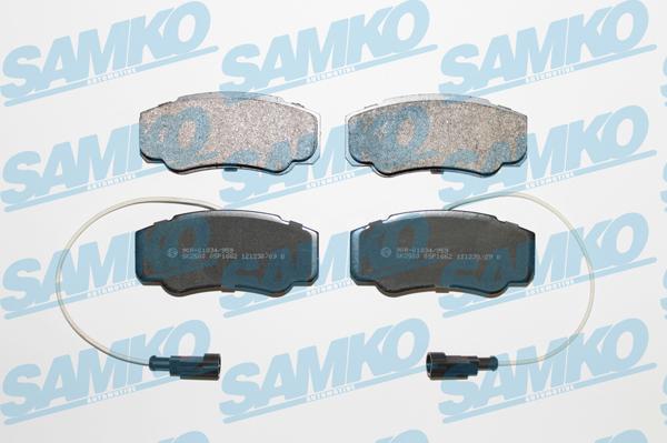 Samko 5SP1662 - Гальмівні колодки, дискові гальма autocars.com.ua
