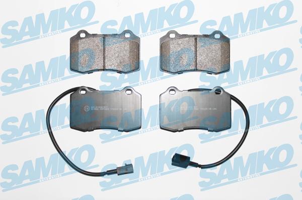Samko 5SP1665 - Гальмівні колодки, дискові гальма autocars.com.ua
