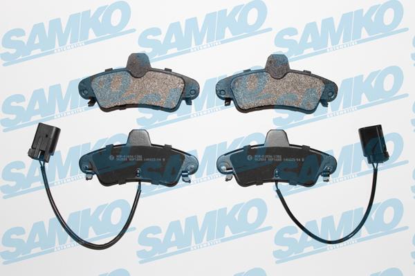 Samko 5SP1668 - Тормозные колодки, дисковые, комплект avtokuzovplus.com.ua