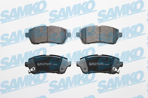 Samko 5SP1673 - Тормозные колодки, дисковые, комплект avtokuzovplus.com.ua