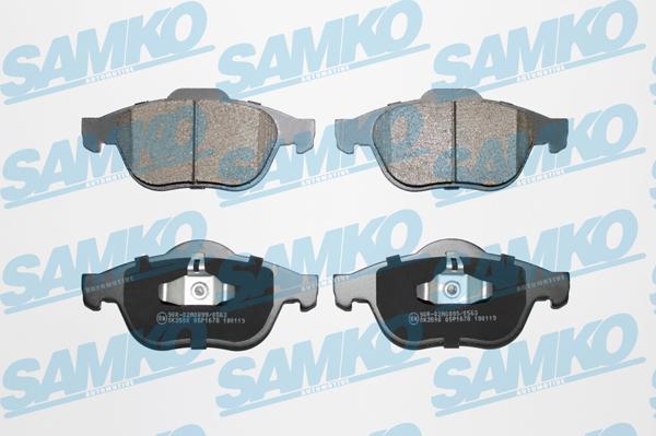 Samko 5SP1678 - Гальмівні колодки, дискові гальма autocars.com.ua