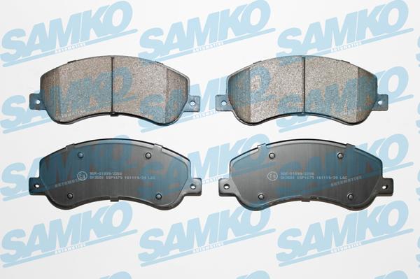 Samko 5SP1679 - Гальмівні колодки, дискові гальма autocars.com.ua