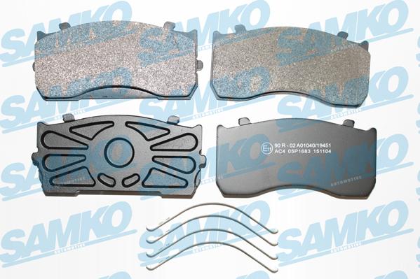 Samko 5SP1683 - Гальмівні колодки, дискові гальма autocars.com.ua