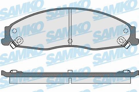 Samko 5SP1704 - Гальмівні колодки, дискові гальма autocars.com.ua