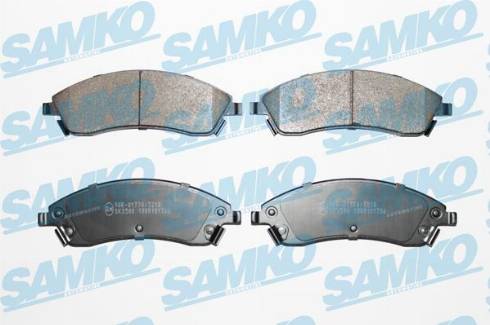 Samko 5SP1706 - Гальмівні колодки, дискові гальма autocars.com.ua