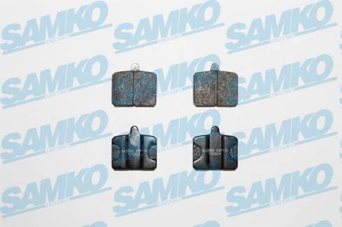 Samko 5SP170 - Тормозные колодки, дисковые, комплект avtokuzovplus.com.ua