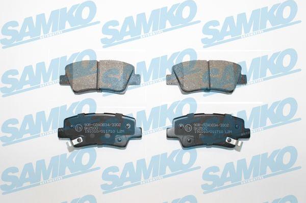 Samko 5SP1710 - Тормозные колодки, дисковые, комплект avtokuzovplus.com.ua