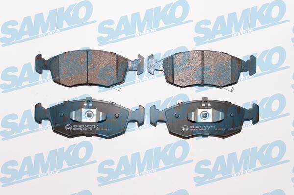 Samko 5SP1722 - Гальмівні колодки, дискові гальма autocars.com.ua