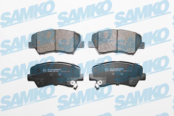 Samko 5SP1753 - Тормозные колодки, дисковые, комплект avtokuzovplus.com.ua