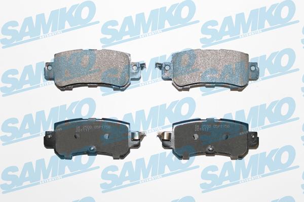 Samko 5SP1756 - Гальмівні колодки, дискові гальма autocars.com.ua