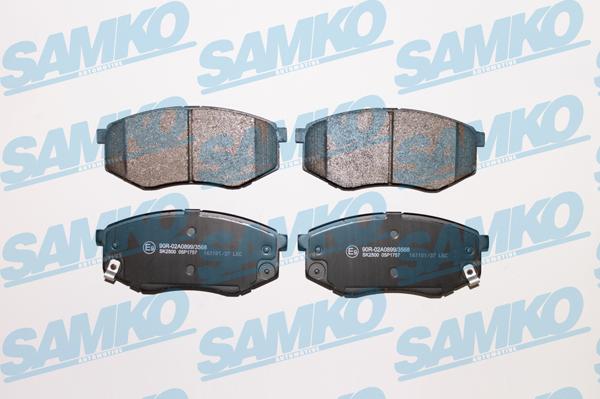 Samko 5SP1757 - Гальмівні колодки, дискові гальма autocars.com.ua