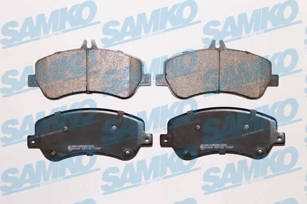 Samko 5SP1762 - Гальмівні колодки, дискові гальма autocars.com.ua