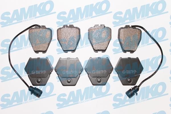 Samko 5SP1767 - Гальмівні колодки, дискові гальма autocars.com.ua