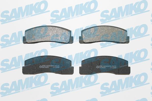 Samko 5SP179 - Тормозные колодки, дисковые, комплект avtokuzovplus.com.ua