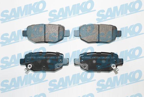 Samko 5SP1831 - Гальмівні колодки, дискові гальма autocars.com.ua