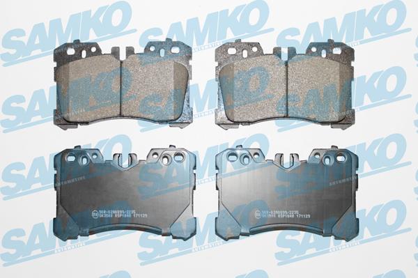 Samko 5SP1848 - Тормозные колодки, дисковые, комплект avtokuzovplus.com.ua