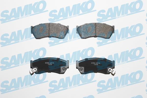 Samko 5SP186 - Гальмівні колодки, дискові гальма autocars.com.ua