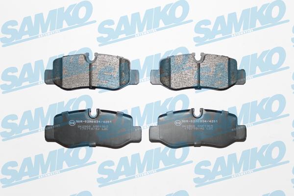 Samko 5SP1905 - Тормозные колодки, дисковые, комплект avtokuzovplus.com.ua