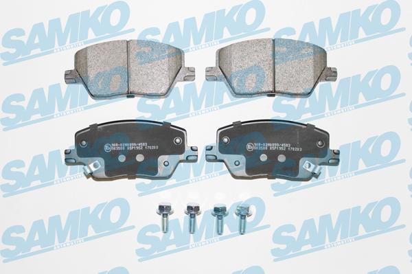 Samko 5SP1952 - Тормозные колодки, дисковые, комплект avtokuzovplus.com.ua