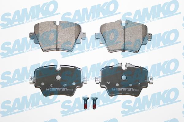 Samko 5SP1985 - Тормозные колодки, дисковые, комплект avtokuzovplus.com.ua