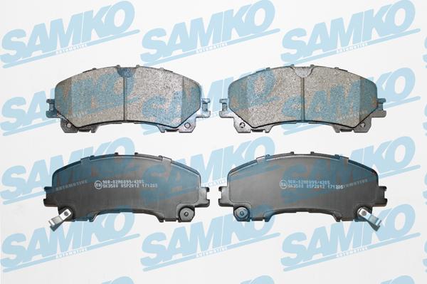 Samko 5SP2012 - Тормозные колодки, дисковые, комплект avtokuzovplus.com.ua
