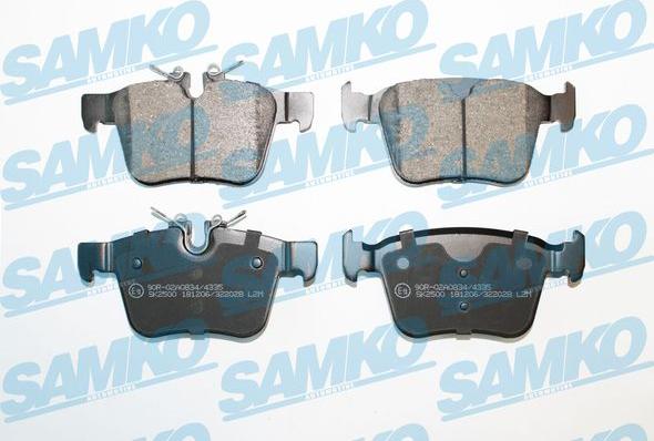Samko 5SP2028 - Гальмівні колодки, дискові гальма autocars.com.ua