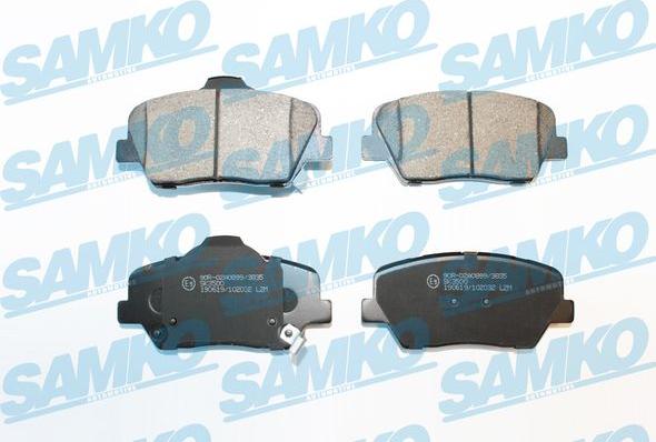 Samko 5SP2032 - Гальмівні колодки, дискові гальма autocars.com.ua