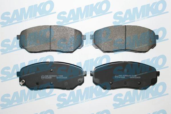 Samko 5SP2035 - Гальмівні колодки, дискові гальма autocars.com.ua