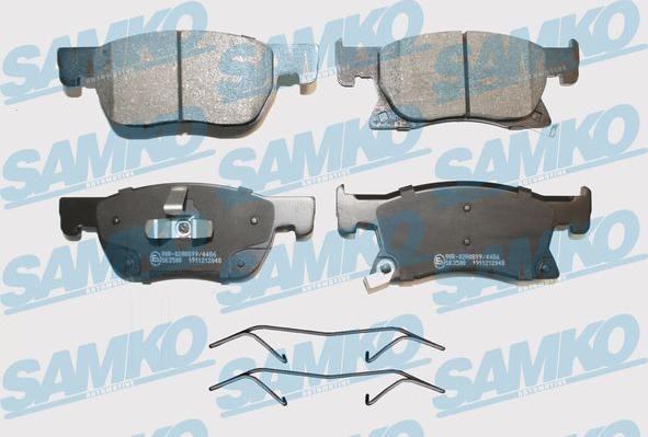 Samko 5SP2048K - Гальмівні колодки, дискові гальма autocars.com.ua