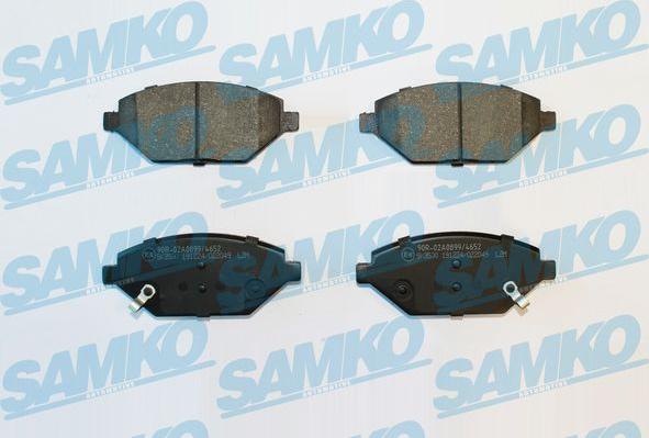 Samko 5SP2049 - Тормозные колодки, дисковые, комплект avtokuzovplus.com.ua