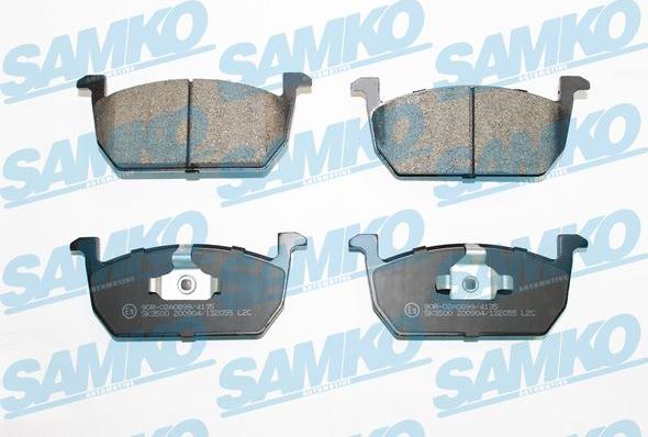 Samko 5SP2055 - Гальмівні колодки, дискові гальма autocars.com.ua