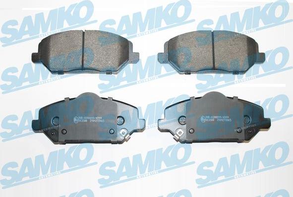 Samko 5SP2065 - Гальмівні колодки, дискові гальма autocars.com.ua