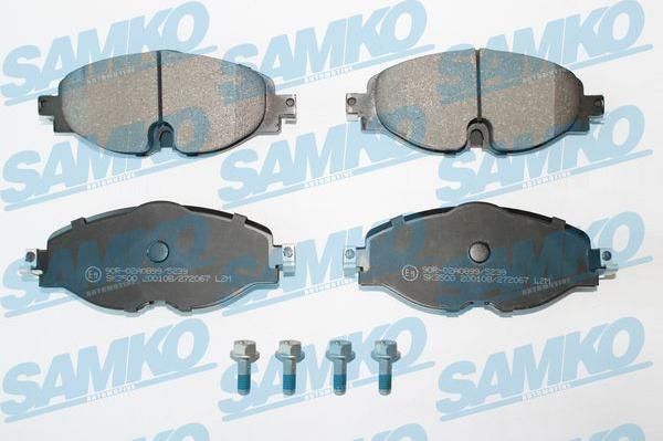 Samko 5SP2067 - Гальмівні колодки, дискові гальма autocars.com.ua