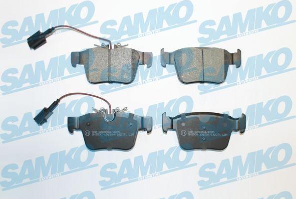 Samko 5SP2071 - Тормозные колодки, дисковые, комплект avtokuzovplus.com.ua