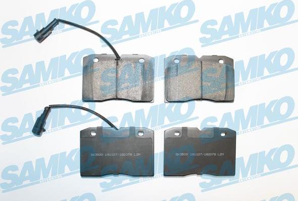 Samko 5SP2078 - Тормозные колодки, дисковые, комплект avtokuzovplus.com.ua