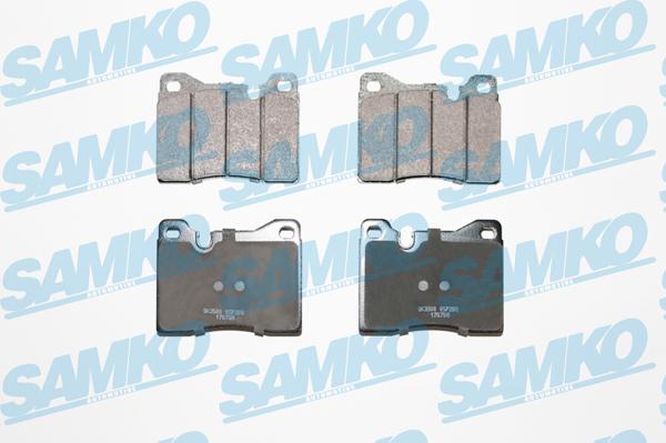 Samko 5SP208 - Тормозные колодки, дисковые, комплект avtokuzovplus.com.ua