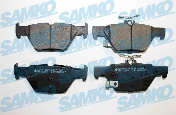 Samko 5SP2097 - Тормозные колодки, дисковые, комплект avtokuzovplus.com.ua