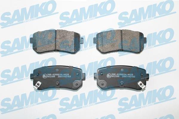Samko 5SP2103 - Гальмівні колодки, дискові гальма autocars.com.ua