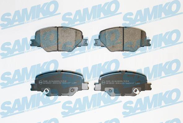 Samko 5SP2107 - Гальмівні колодки, дискові гальма autocars.com.ua