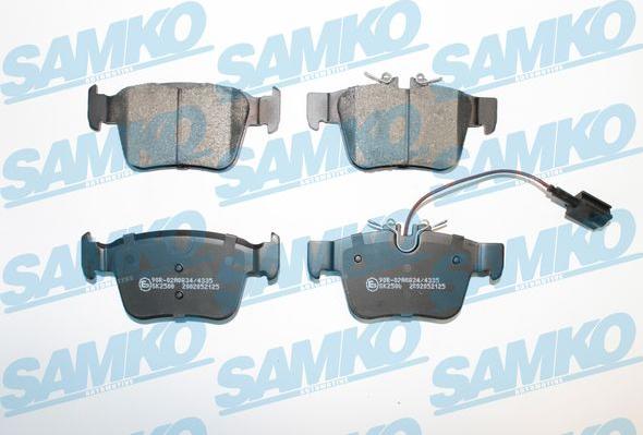 Samko 5SP2125 - Тормозные колодки, дисковые, комплект avtokuzovplus.com.ua