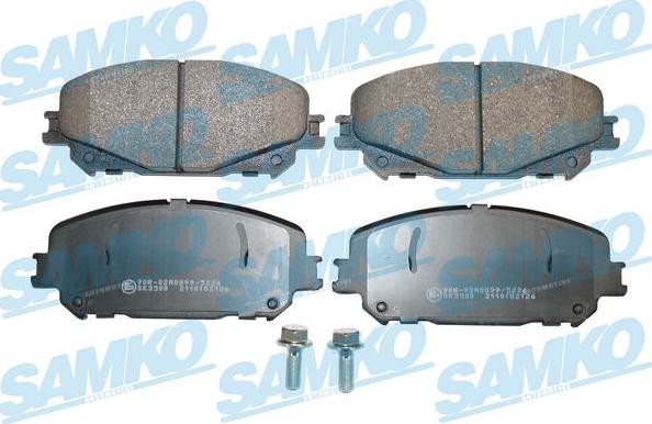 Samko 5SP2126 - Гальмівні колодки, дискові гальма autocars.com.ua