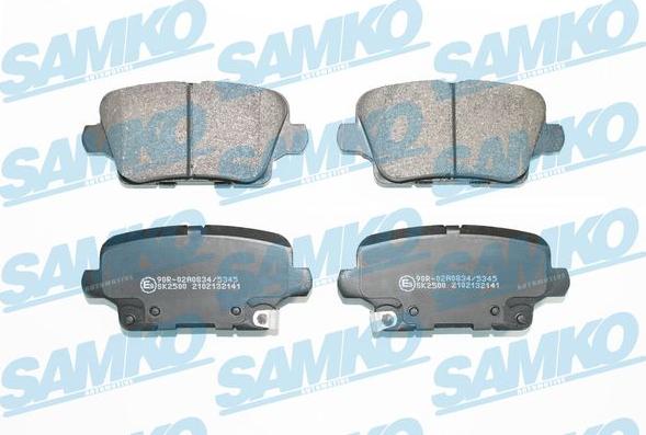 Samko 5SP2141 - Гальмівні колодки, дискові гальма autocars.com.ua