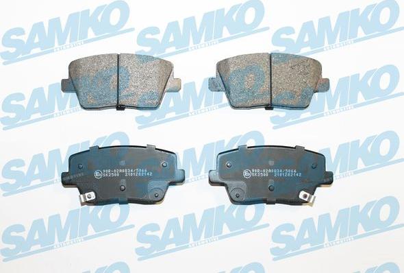 Samko 5SP2142 - Гальмівні колодки, дискові гальма autocars.com.ua