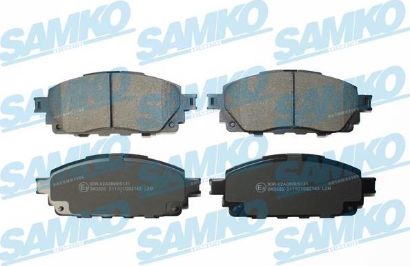 Samko 5SP2143 - Гальмівні колодки, дискові гальма autocars.com.ua